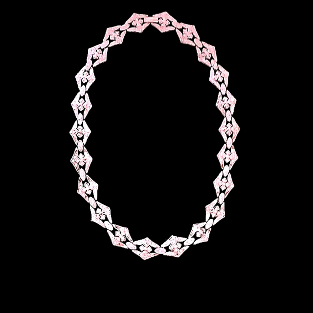 - 16" Dainty Simulated Diamond Necklace